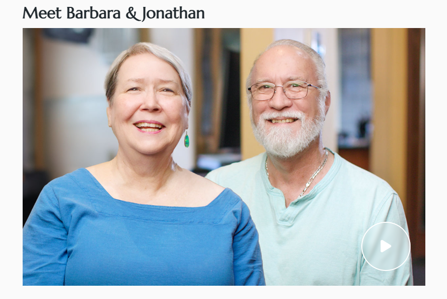 Video thumbnail of Barbara and Jonathan